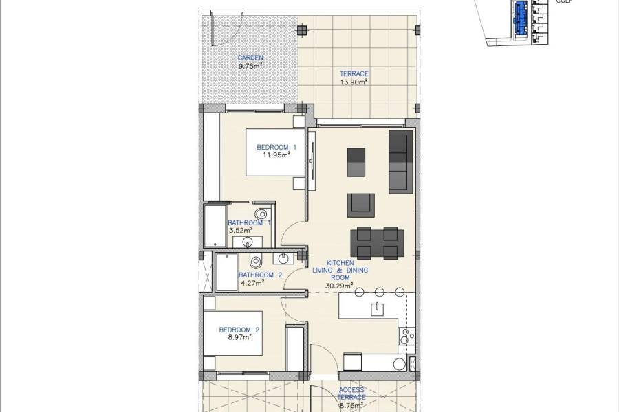 Weiterverkauf / Strand - A - Los Alcázares - Serena Golf